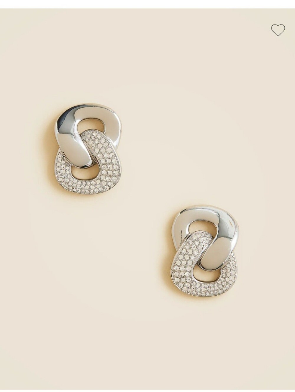 Pave Stud Earrings J. Crew